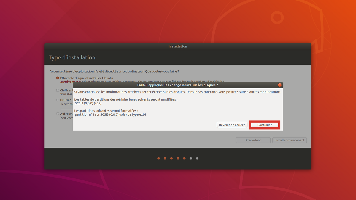 Installation Ubuntu 6