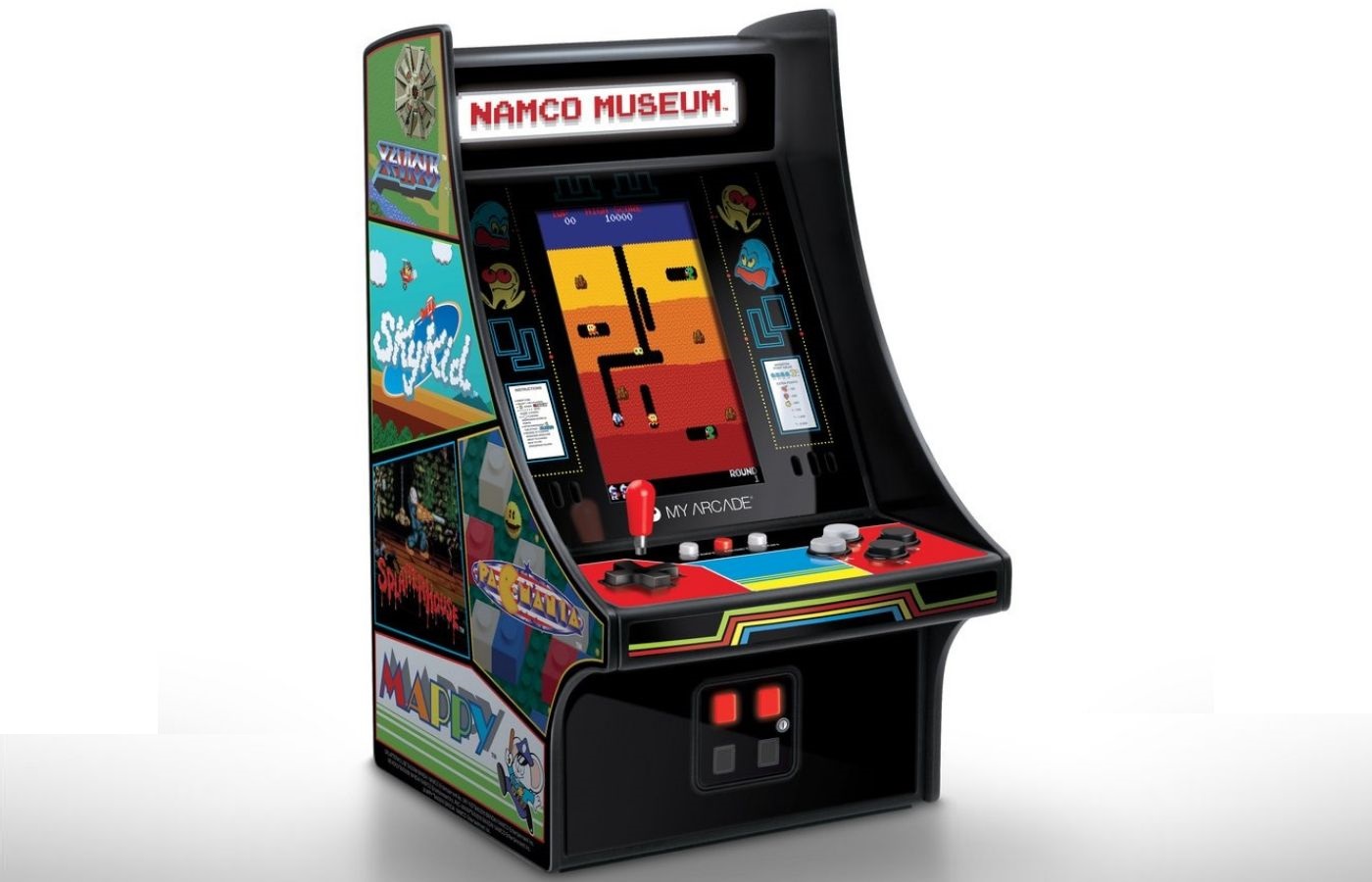 My Arcade propose une mini borne rétro avec 20 titres NAMCO, pour moins