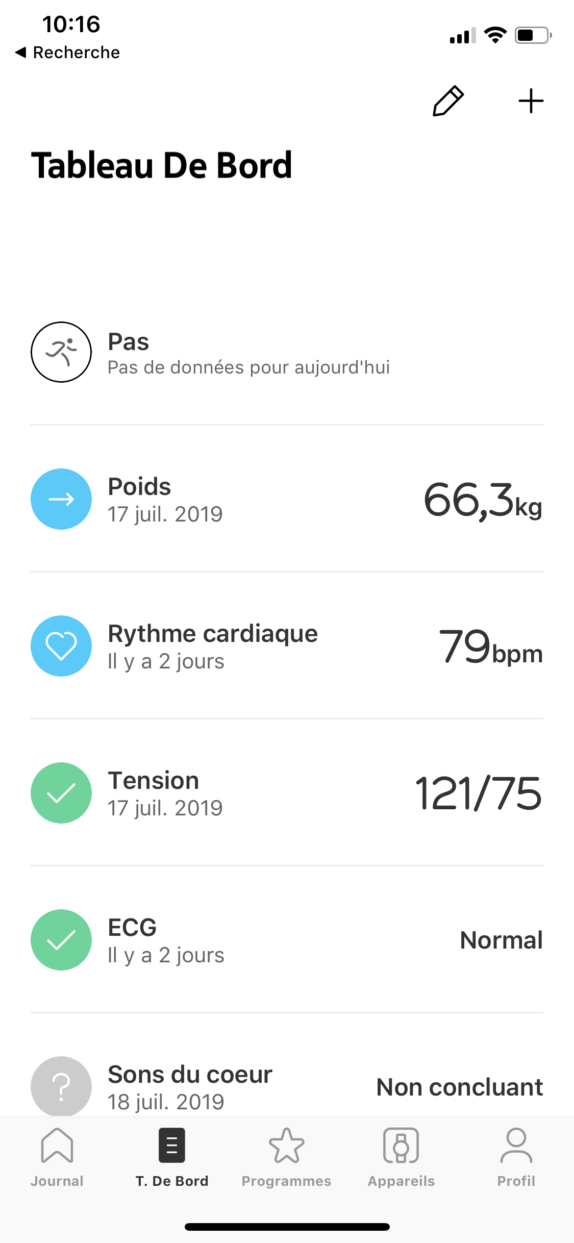 Test Withings Move ECG