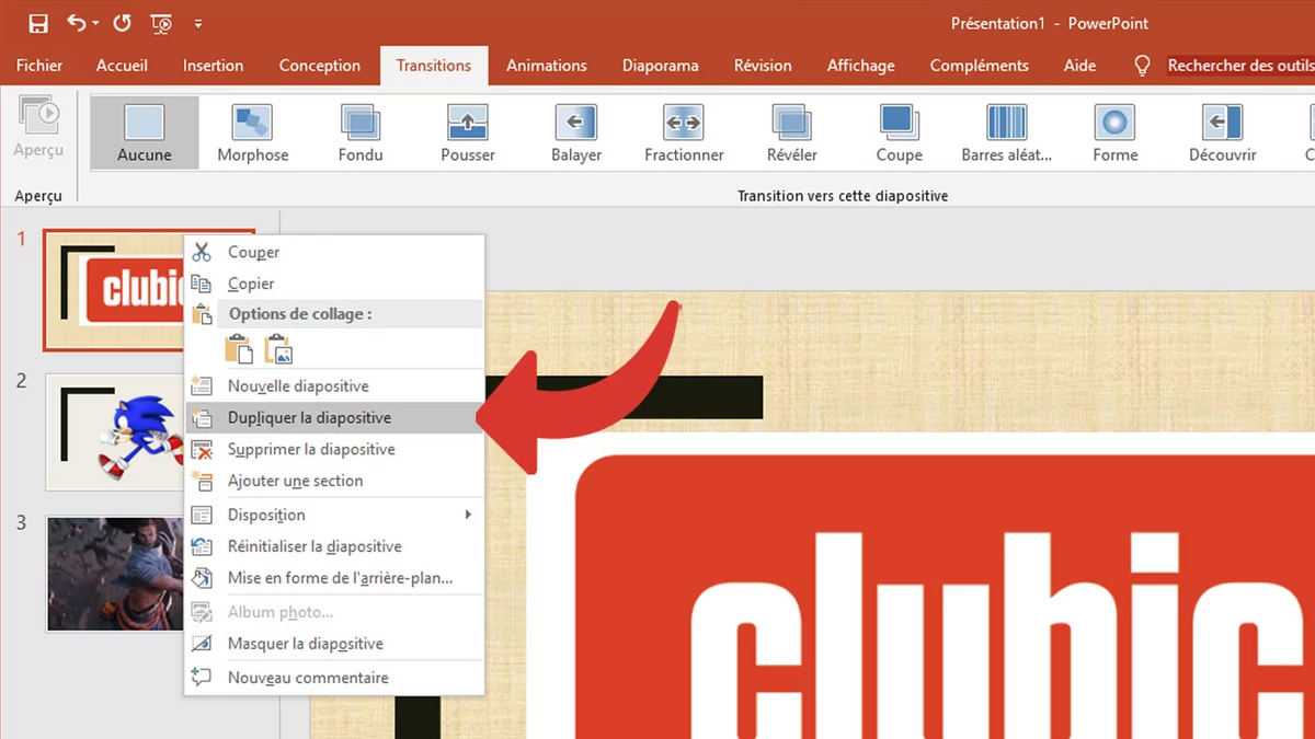 Comment dupliquer une diapositive avec PowerPoint ?