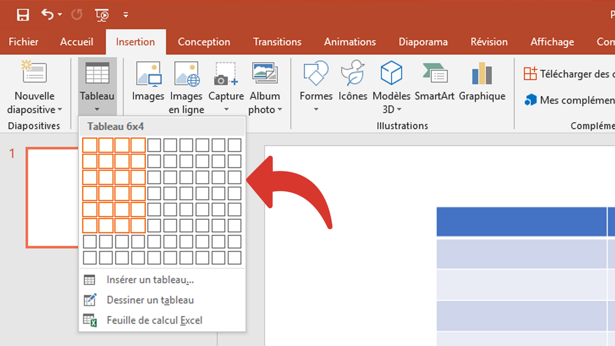 Comment Faire Un Tableau Sur Powerpoint