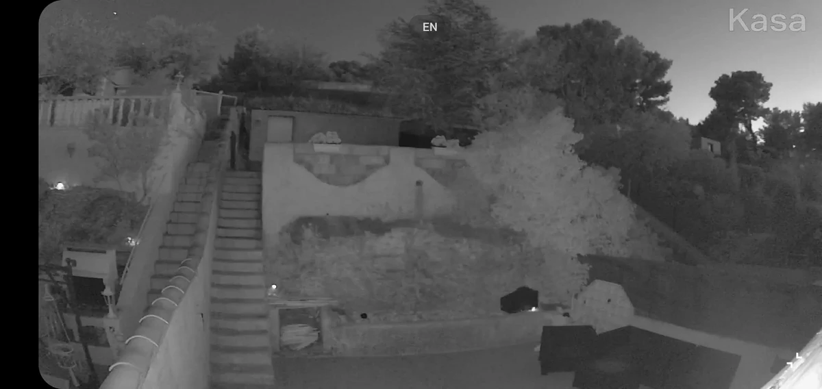 Kasa Cam Outdoor - Vue nuit