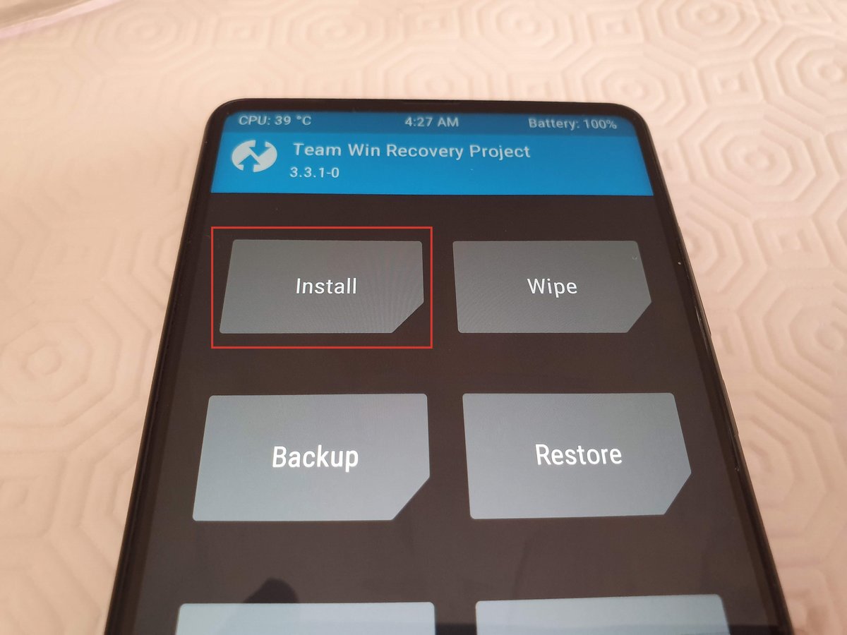 TWRP - Install