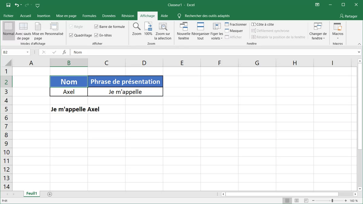 Tuto Excel