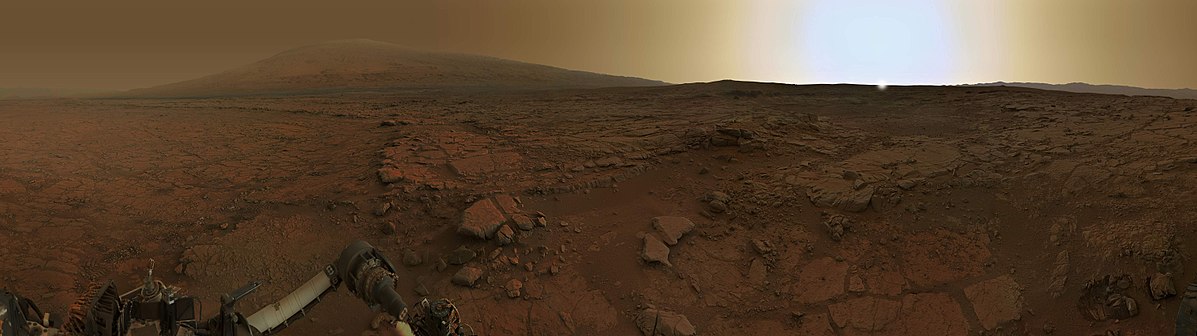 Lever de Soleil sur Mars - Curiosity - 2013