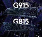 Logitech G dévoile ses claviers G915 Lightspeed Wireless et G815 Lightsync RGB