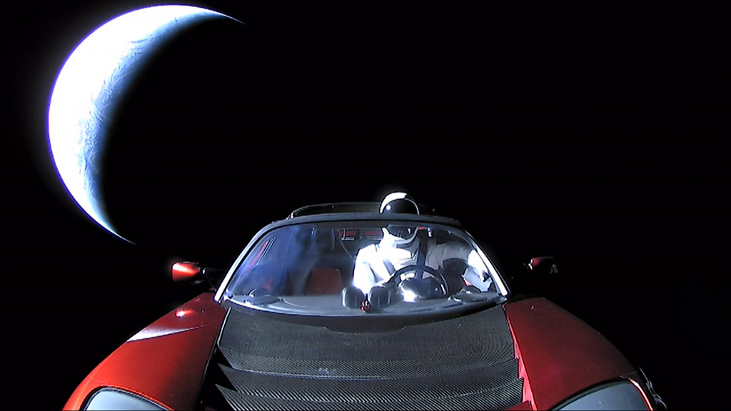 Starman tesla roadster