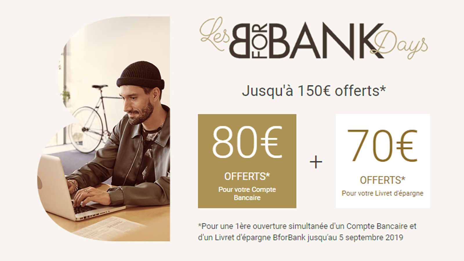 BforBank Days : 150€ Offerts Jusqu'au 5 Septembre