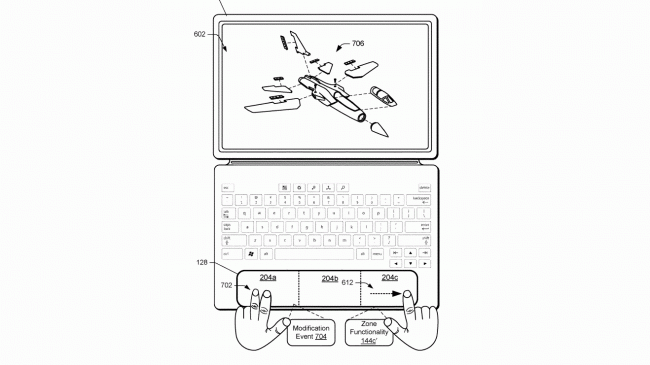 Brevet pavé tactile de Microsoft