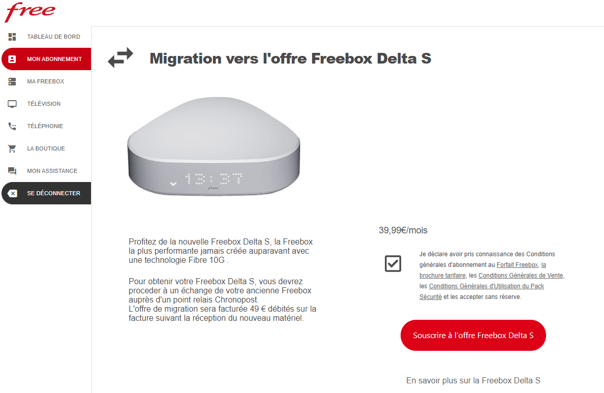 Freebox Revolution x Delta S