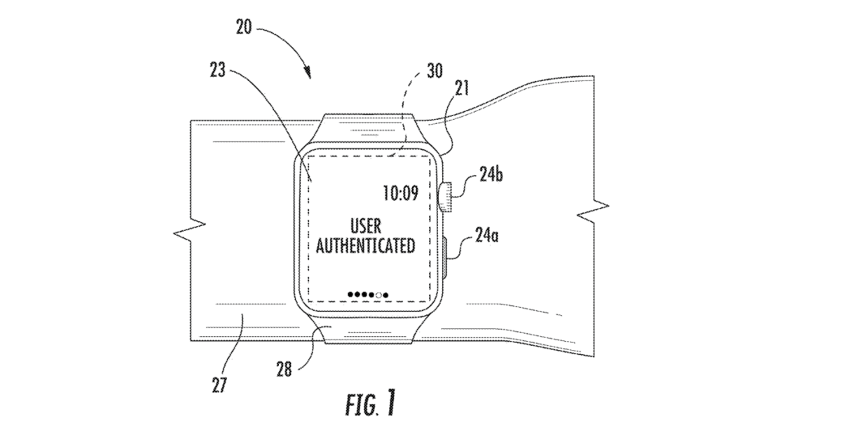 Apple Watch Brevet Authentification