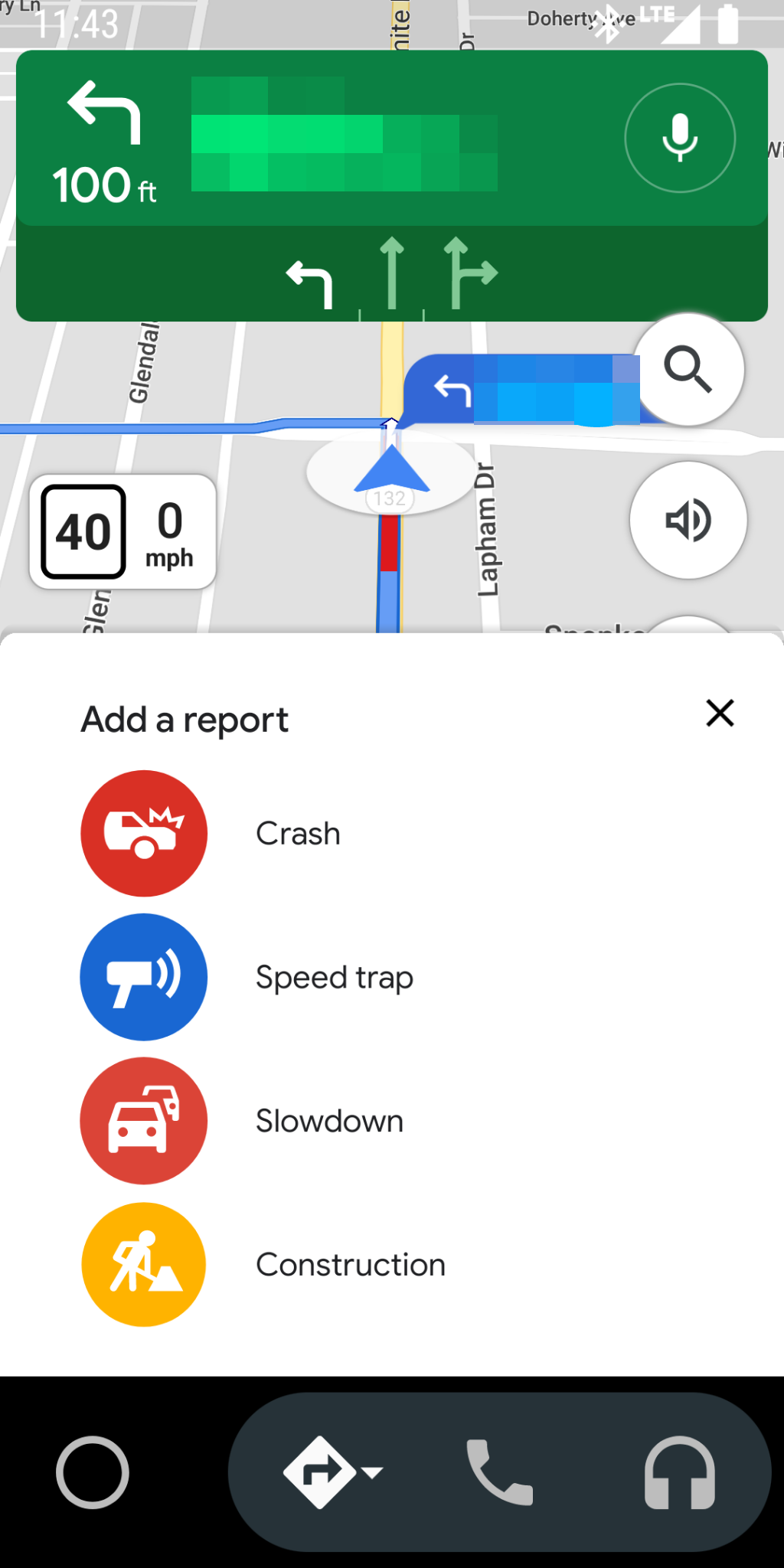 Google Maps travaux route