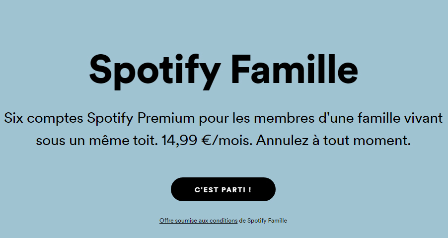 Spot publicitaire Spotify Famille © Spotify