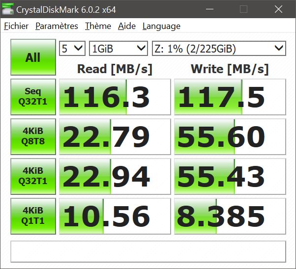 CrystalDiskMark RAID1