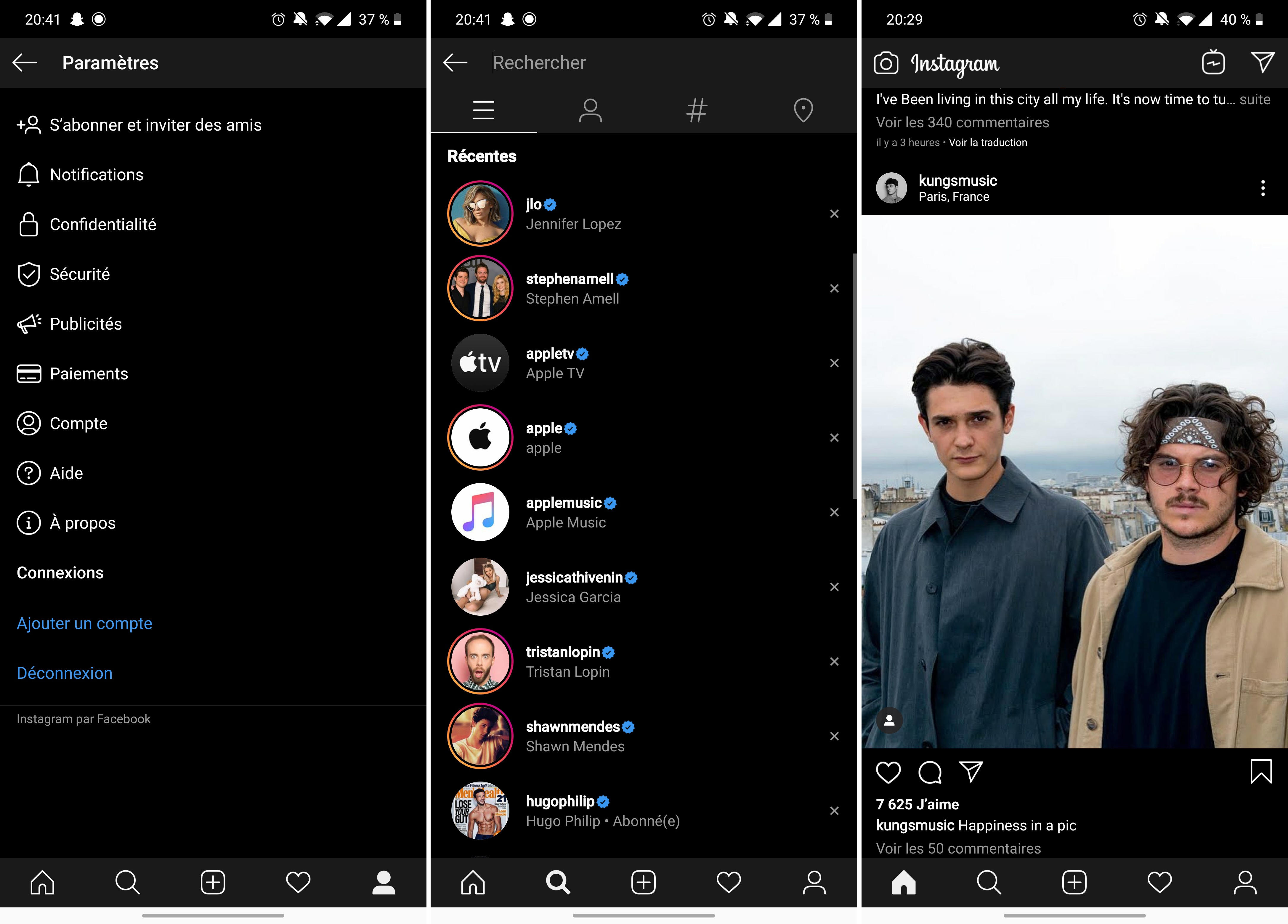 Instagram Se Reveille Enfin Et Testerait Un Mode Sombre Sur Android