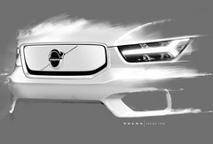 La Volvo XC40 électrique est teasée en dessins avant son lancement, prévu ce mois-ci