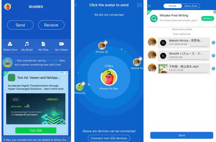 Les Meilleures Applications De Partage De Fichiers Transfert De Smartphone A Smartphone