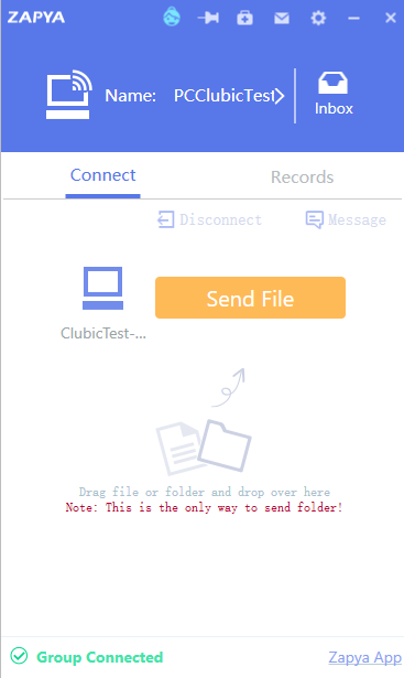 Zapya PC © clubic.com