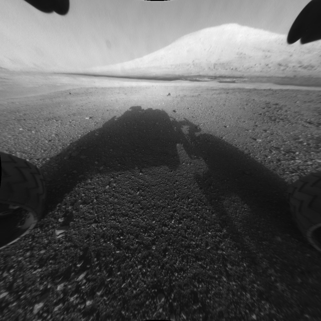 Le Mont Sharp vu par Curiosity en 2012