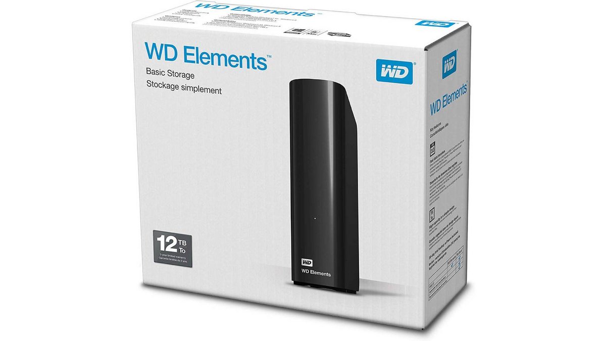 Plus de problème de stockage avec WD Elements 12 To à 225,99€ au lieu de  265,99€