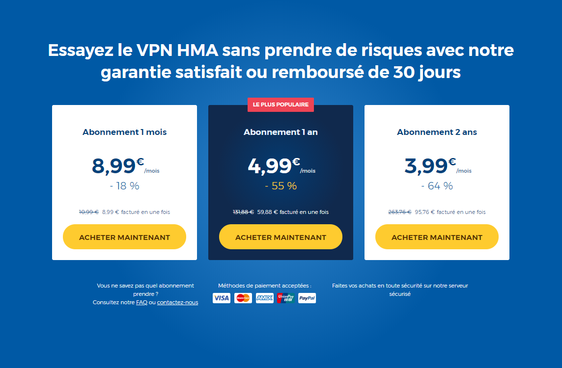 HMA promo octobre