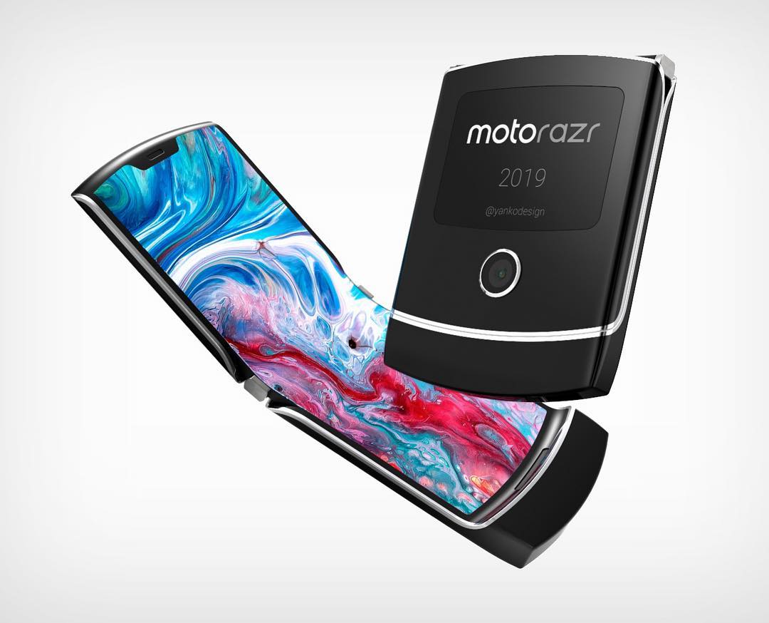 Motorola Razr smartphone pliable clapet