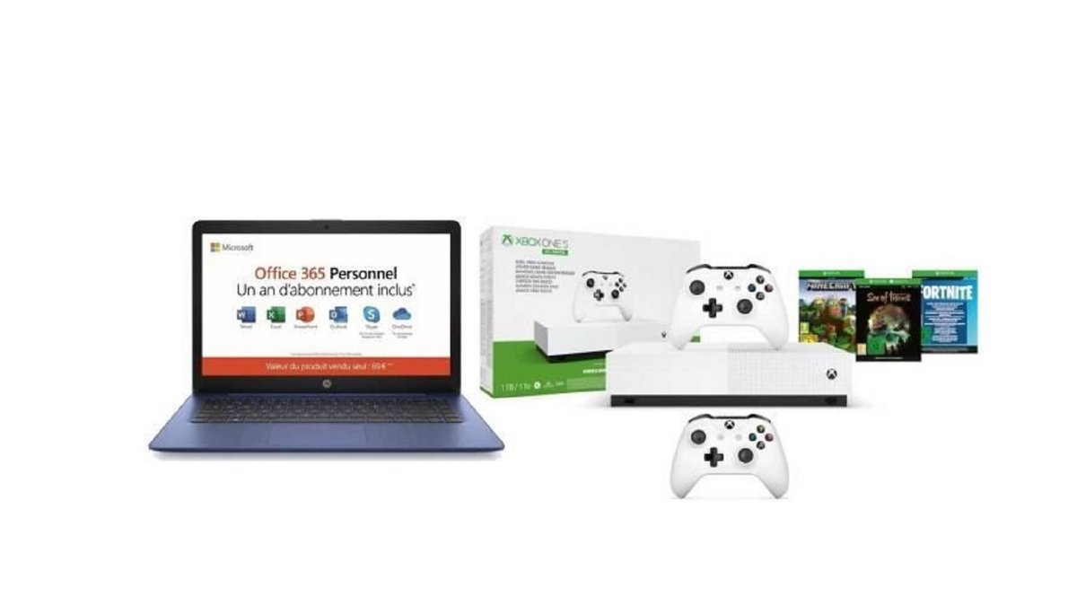 PC HP + Xbox One S All Digital