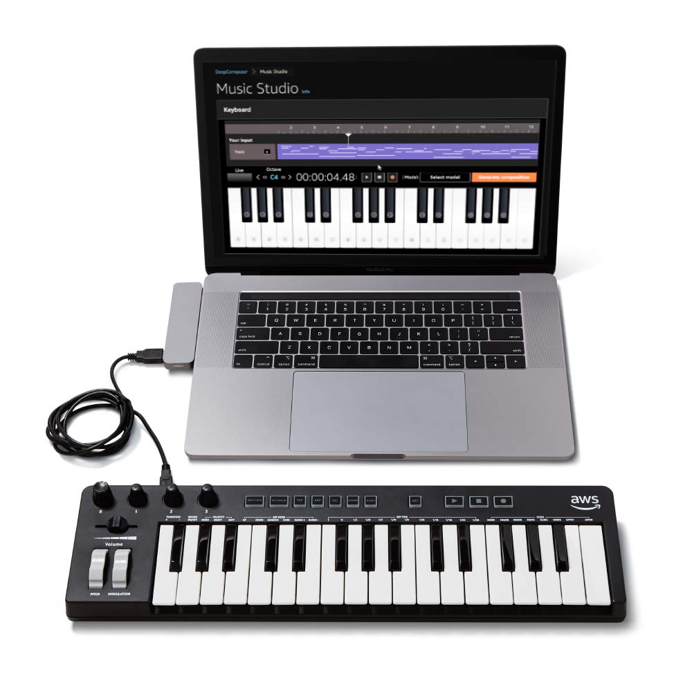 Amazon met en vente son clavier midi dédié à DeepComposer, l'assistant de composition intelligent