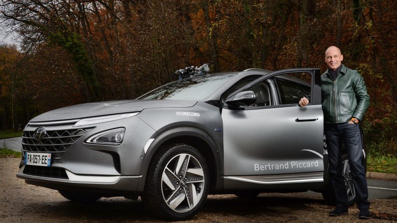 Piccard hyundai Nexo record