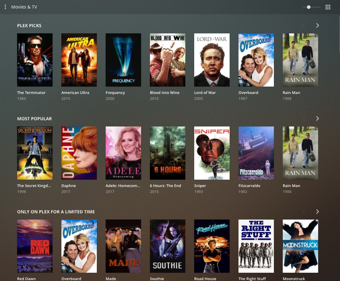 Plex Media Server. 