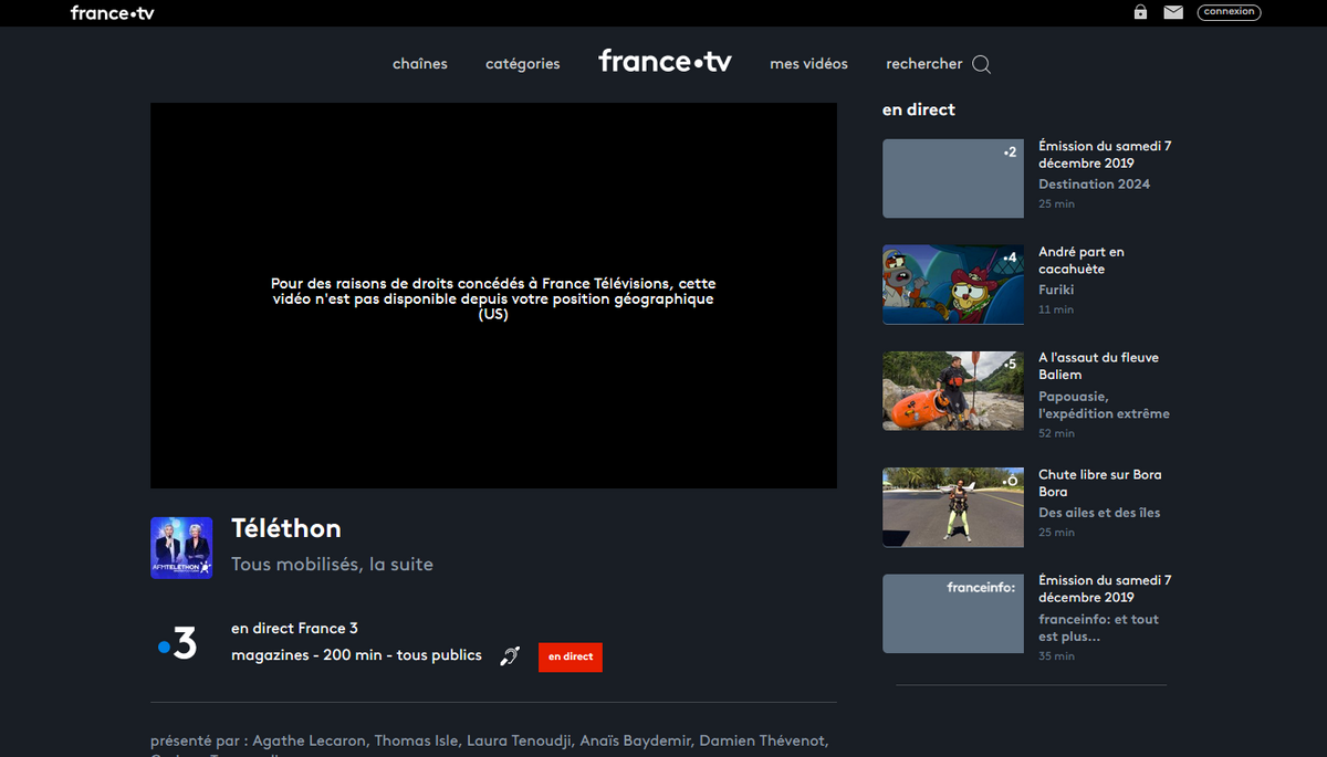 France TV aux USA