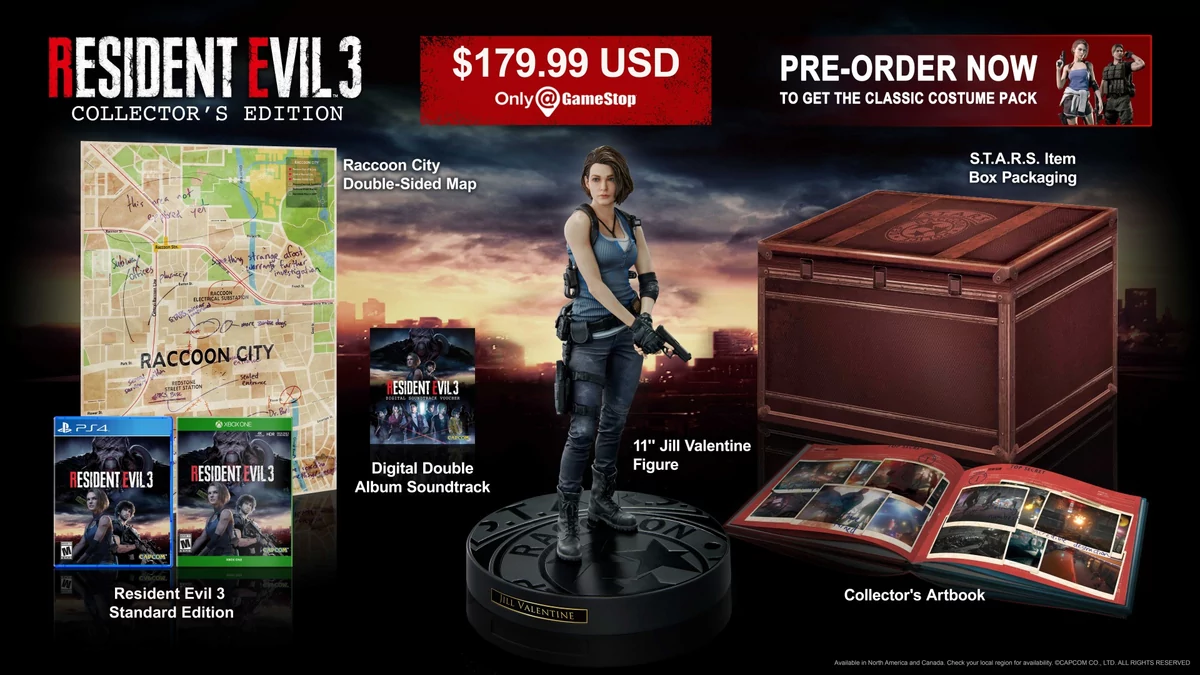 Resident Evil 3 Remake collector