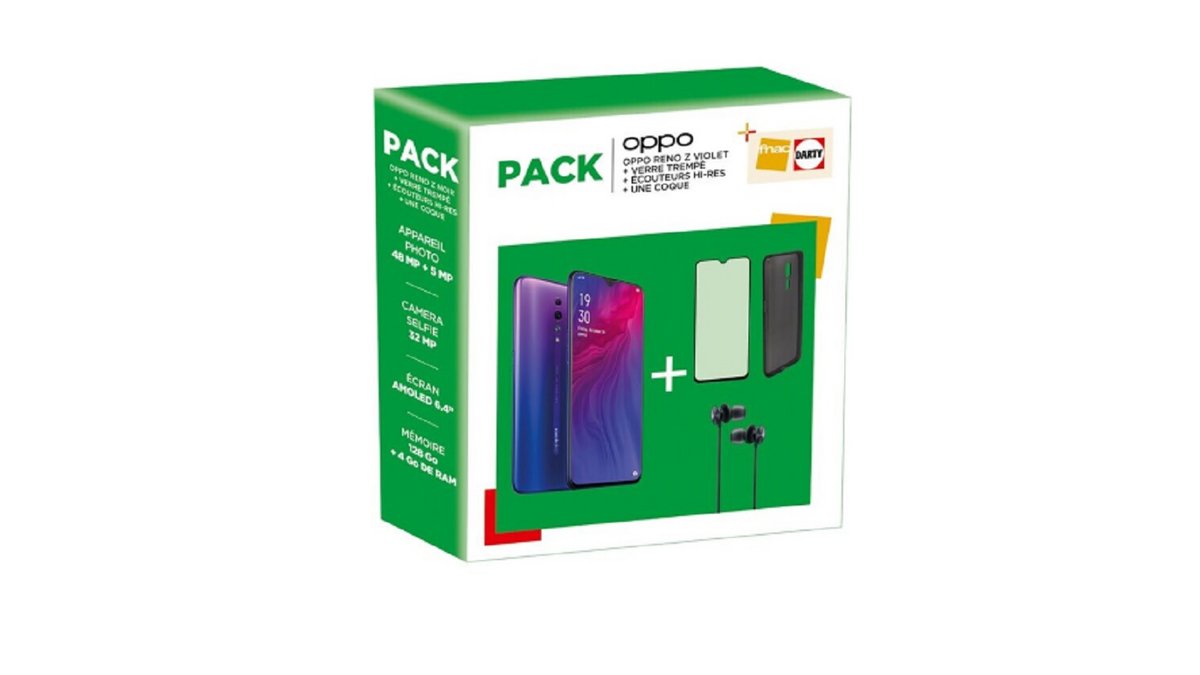 Pack smartphone Oppo Darty