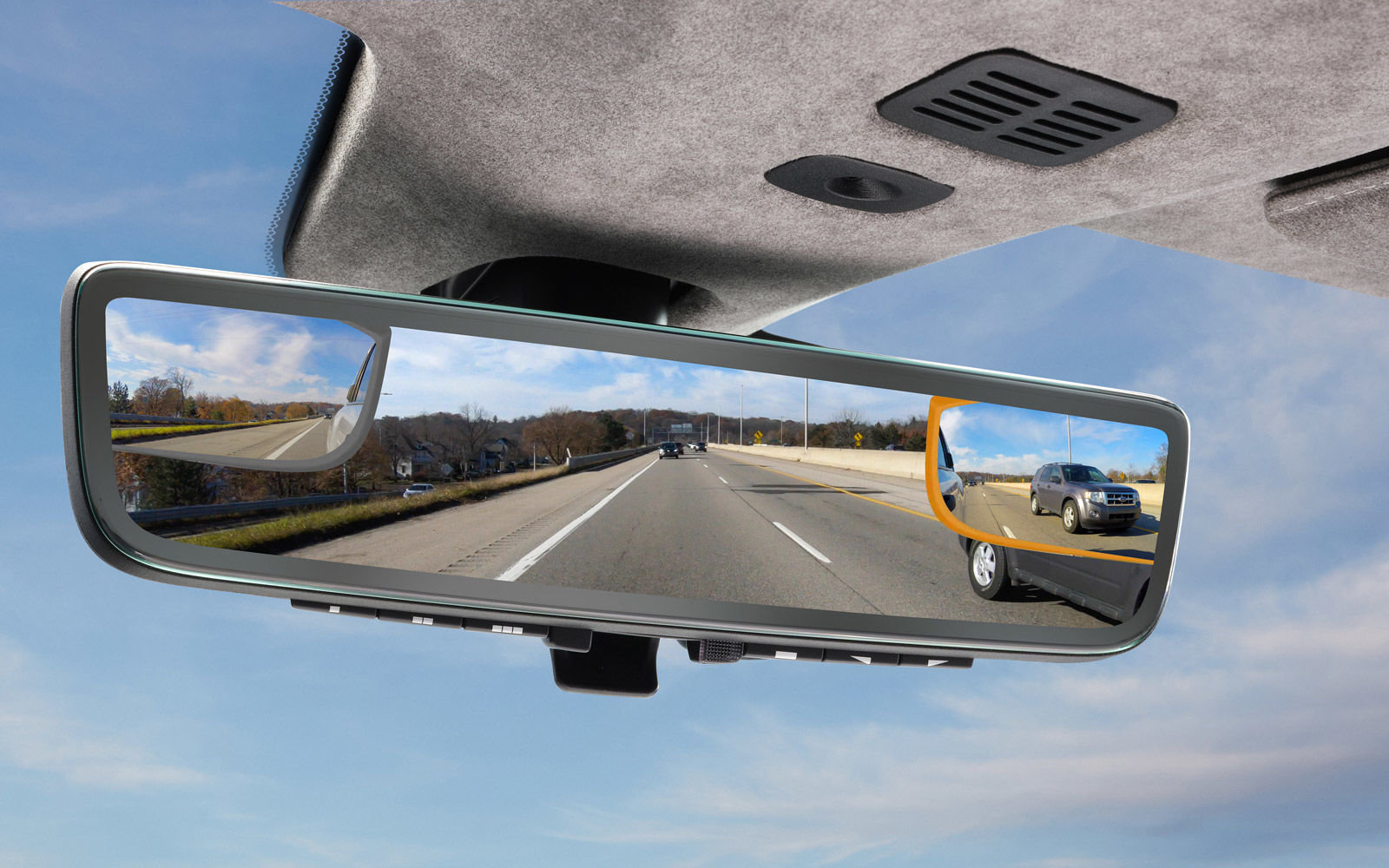 CES 2020 : Aston Martin présente un rétroviseur vidéo triple vue, angles morts inclus
