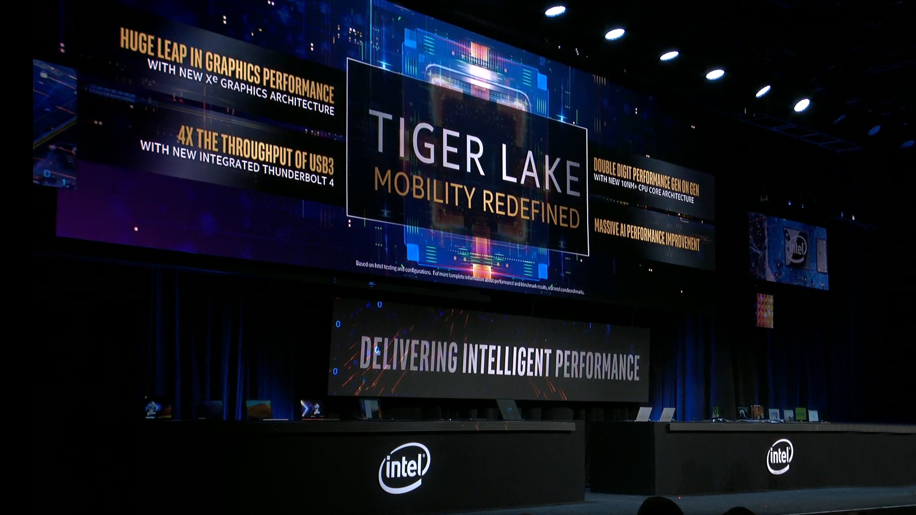 CES 2020 : Intel montre enfin ses processeurs pour portable Tiger Lake gravés en 10nm+
