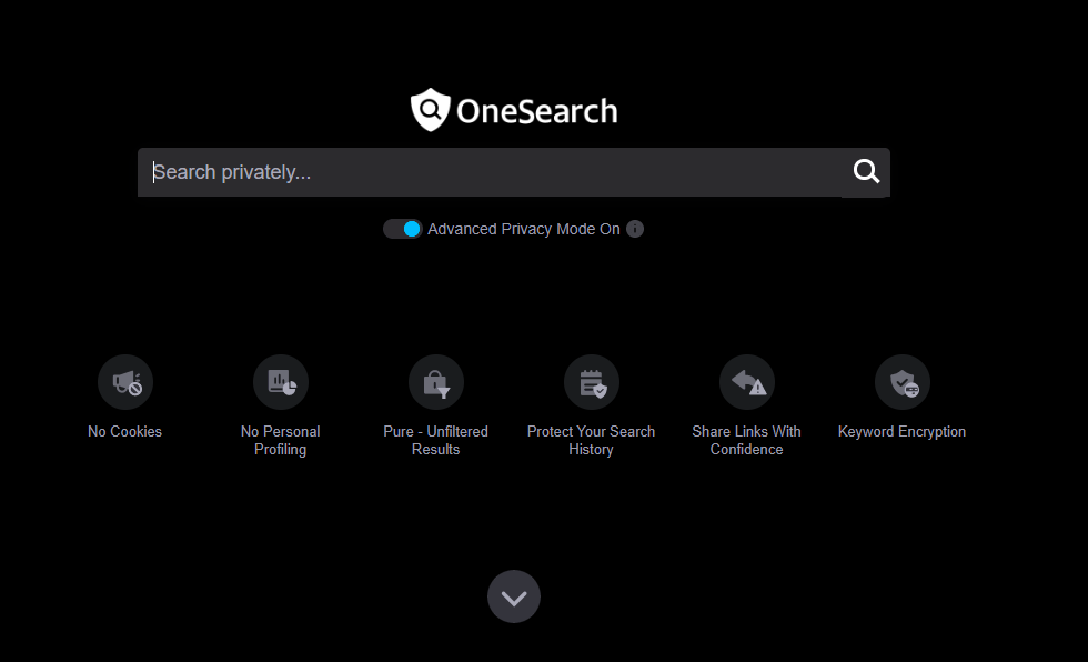 OneSearch Screen