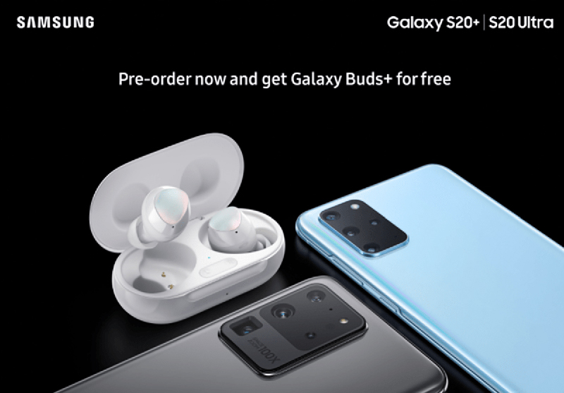 Les Galaxy Buds+ seront offerts si vous précommandez le Galaxy S20