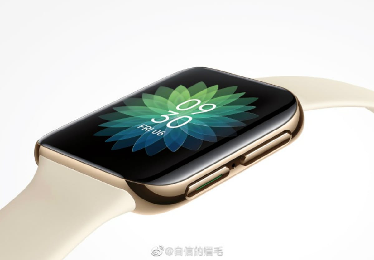 The Oppo connected watch reveals itself in an official rendering (and it looks like no other)