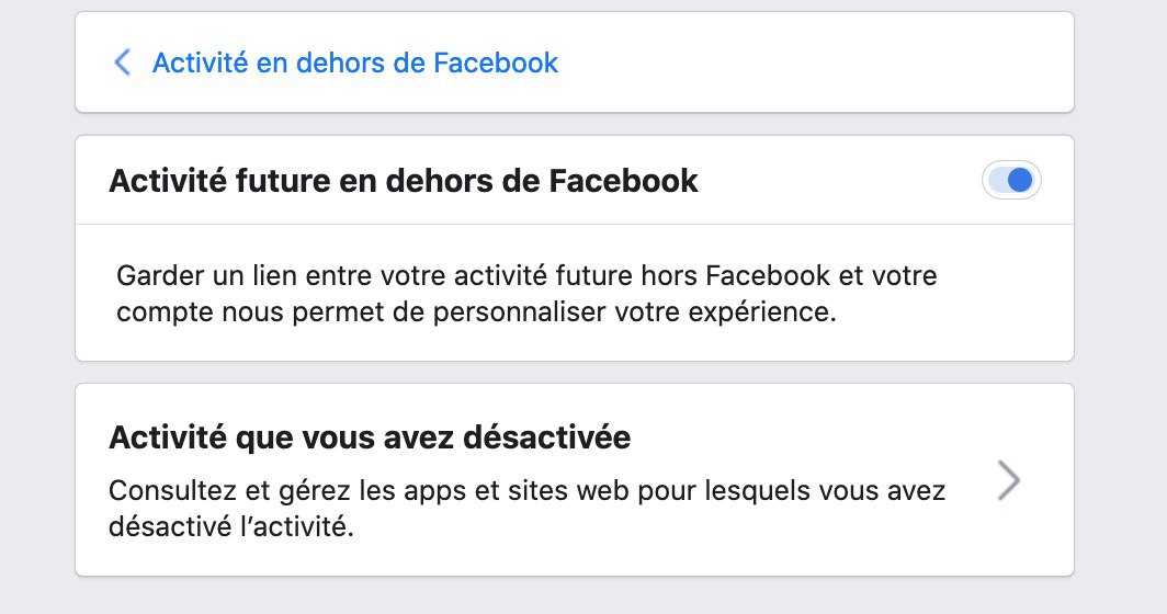 Facebook outil activité hors facebook