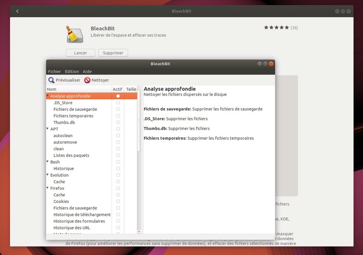 Ubuntu BleachBit
