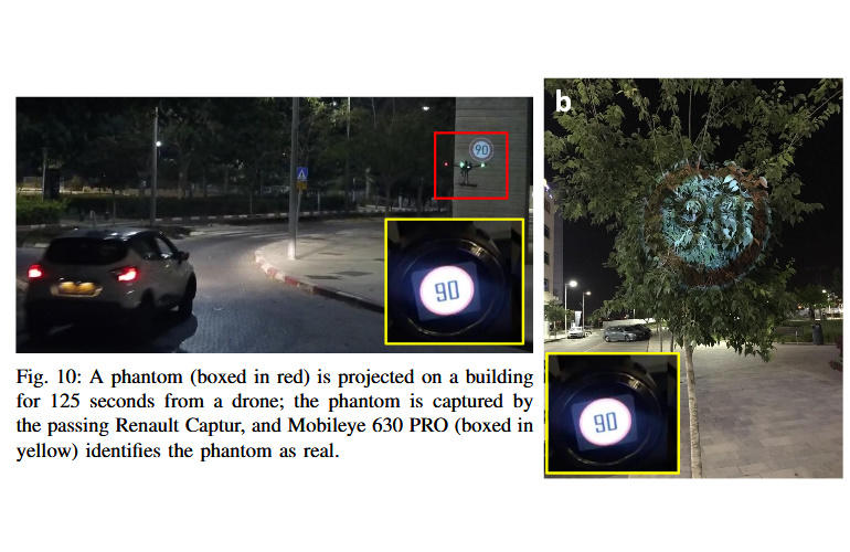 Image de panneau de limitation de vitesse trompant Mobileye 630 PRO