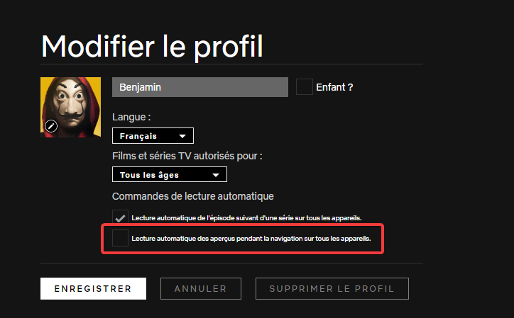 Tuto Netflix Autoplay 2