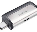 La clé USB 3.1 Type-C à double connectique Sandisk Ultra 256 Go à seulement 40,99€