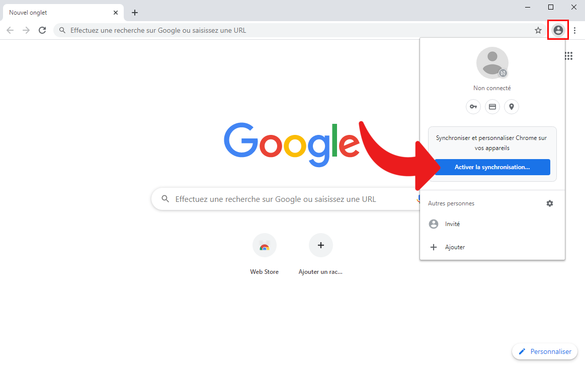 Compte Google - Google Chrome