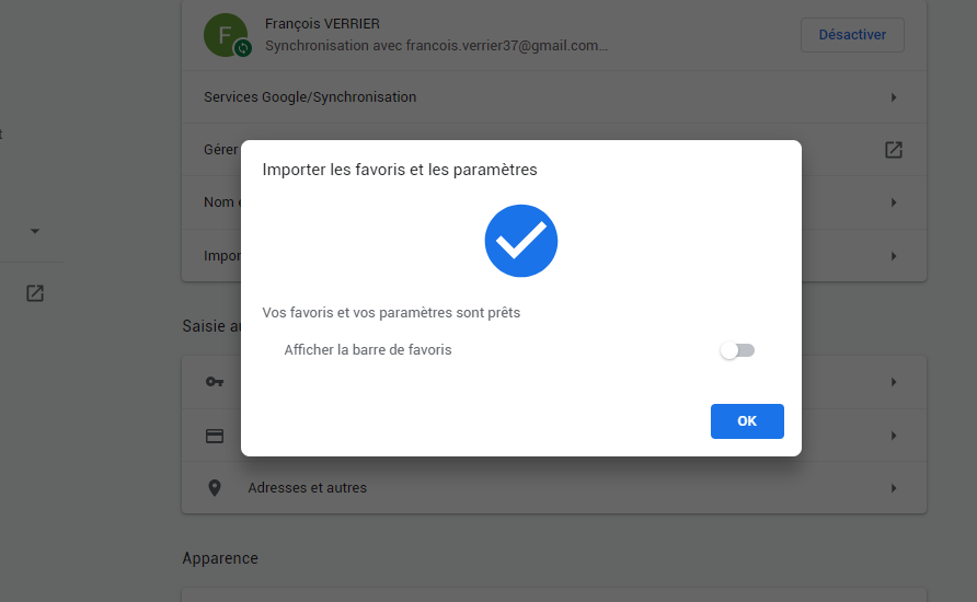 importer favoris chrome © clubic.com