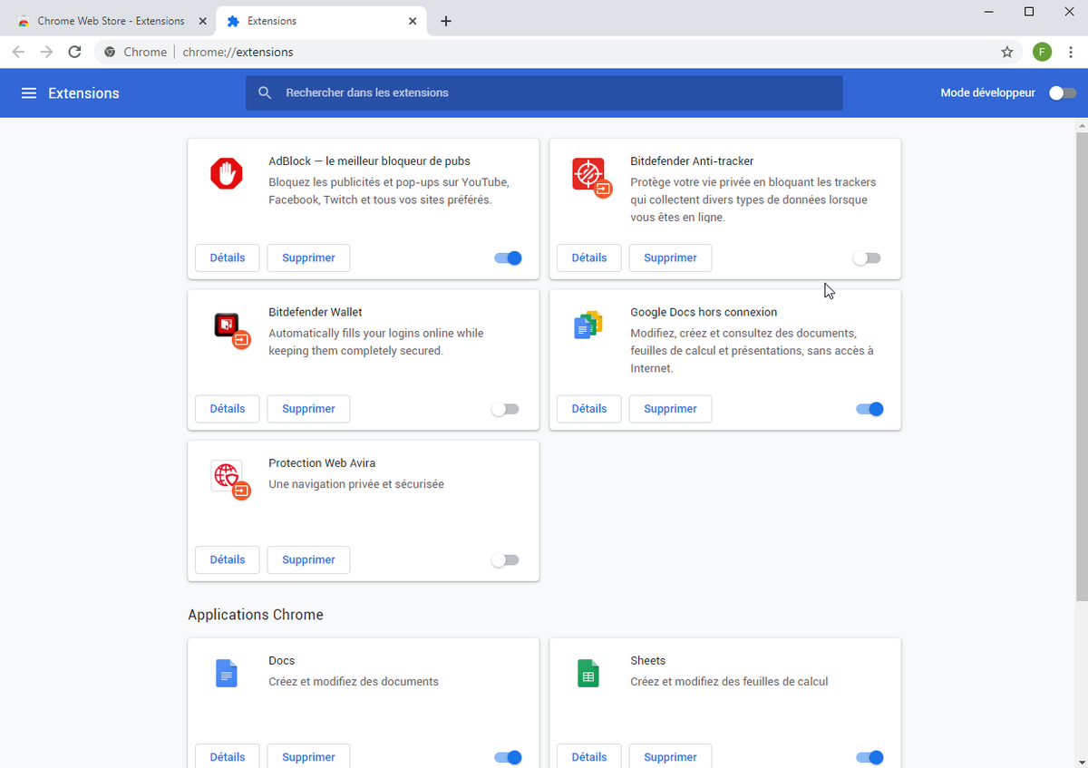 extensions Chrome © clubic.com