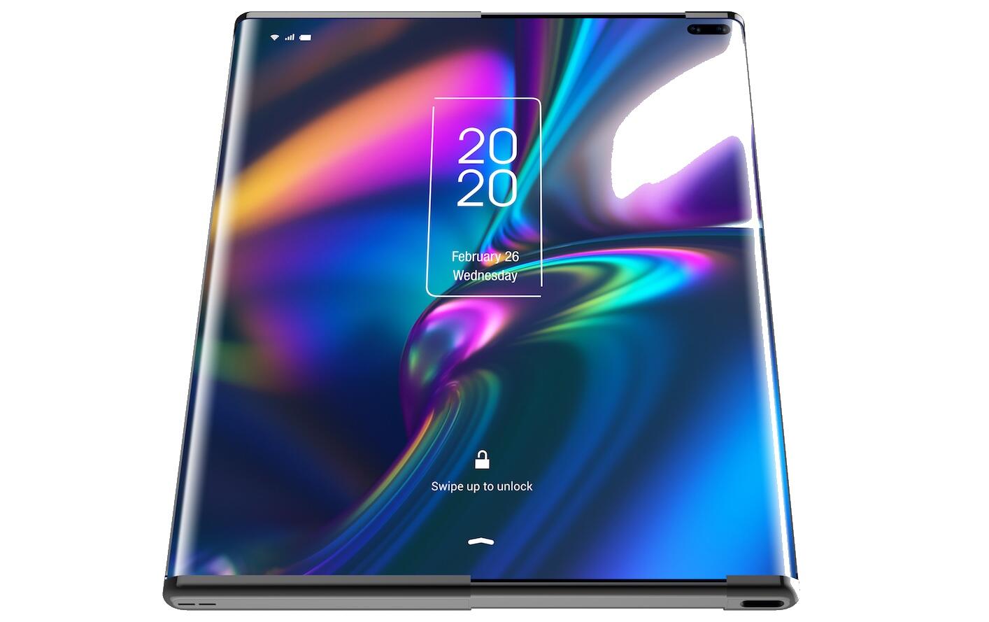 TCL : des images d'un smartphone étonnant qui se déploie par glissière (sans se déplier)