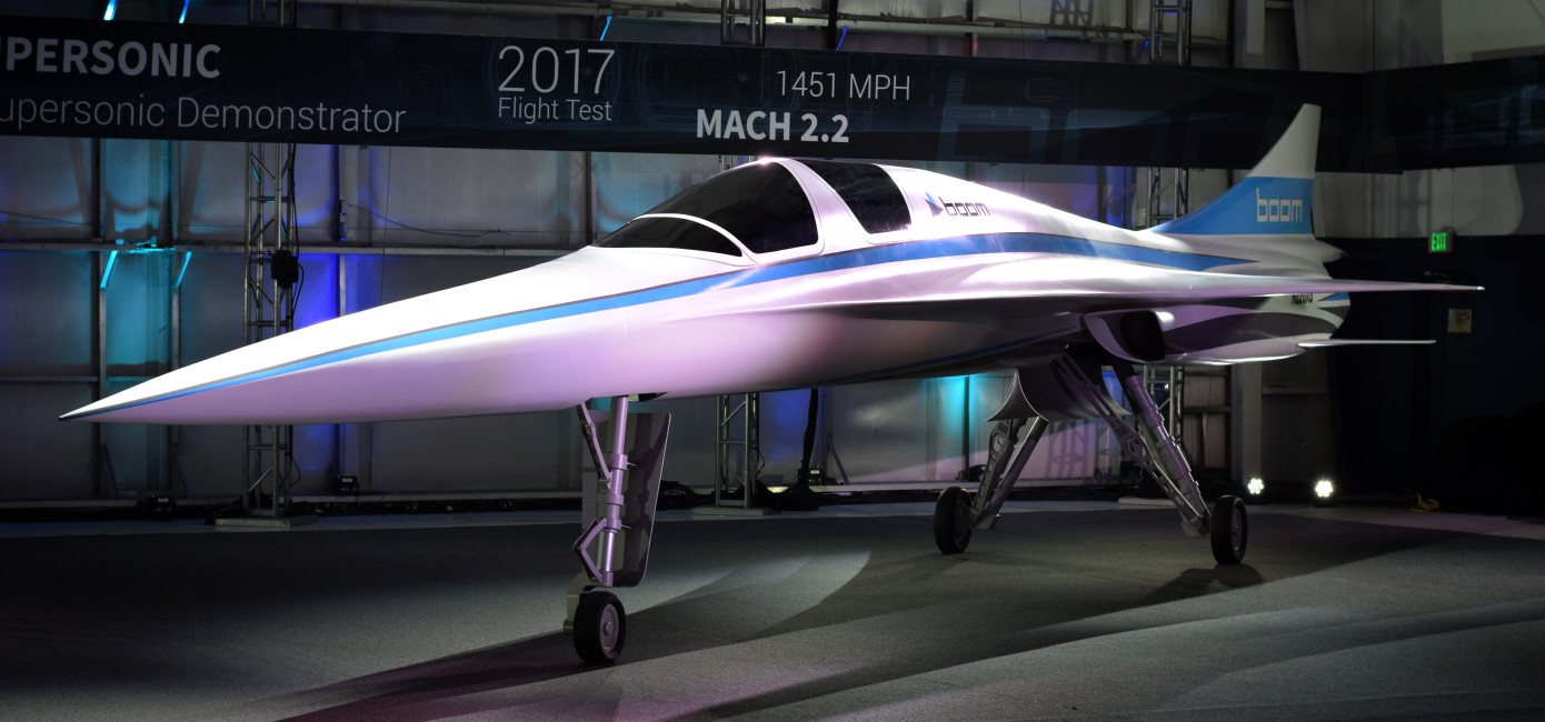 Boom présente son XB-1, un avion supersonique que la start-up veut 