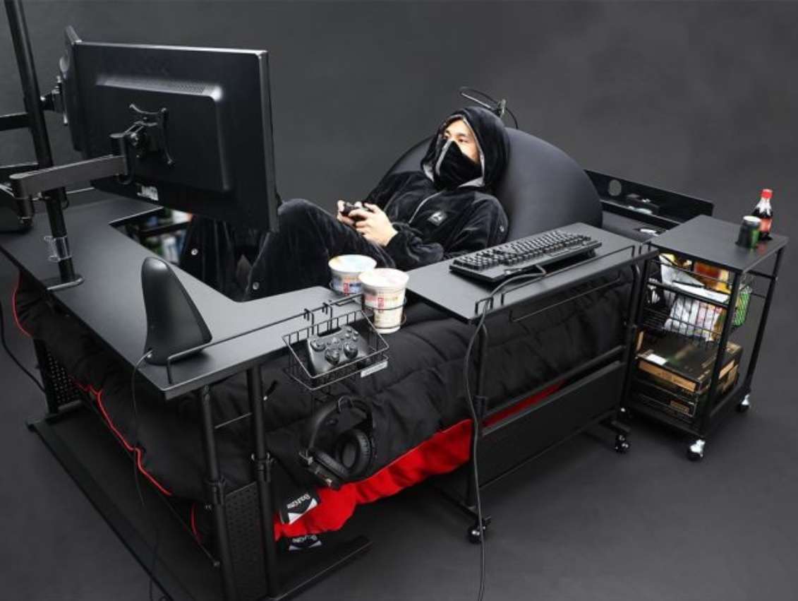 Le Japonais Bauhutte Lance Son Gaming Bed Un Lit Pour Joueurs Celibataires