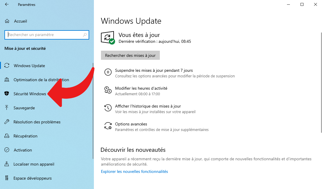 Paramètres Windows 10 © clubic.com